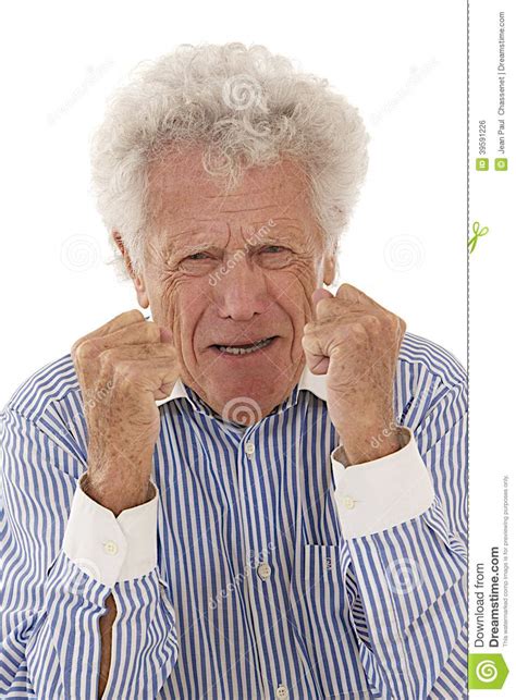Angry Senior Man Portrait Stock Photo Image Of Annoyed 39591226