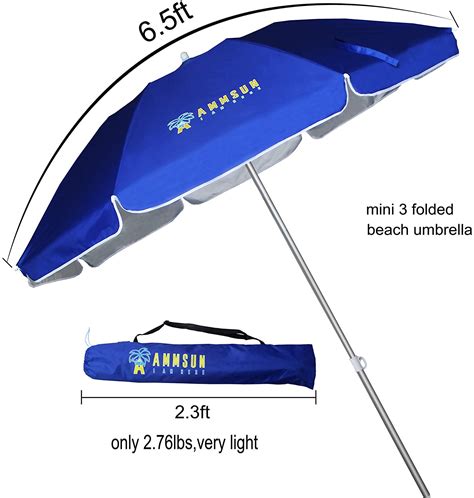 Lot Detail Ammsun 65ft Two Folded Patio Beach Umbrella