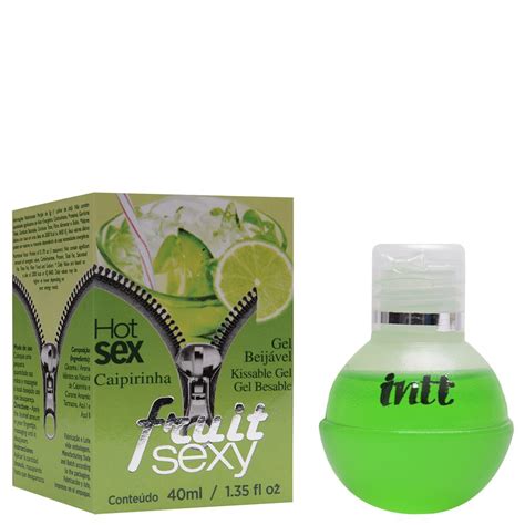 fruit sexy gel comestível 40ml intt gall sex shop