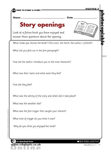 Story Openings Free Primary Ks2 Teaching Resource Scholastic