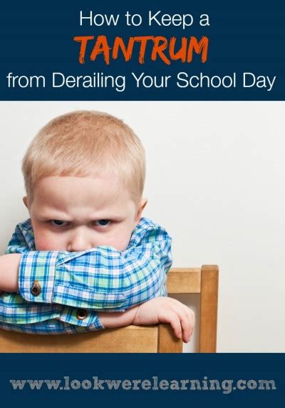 How To Keep A Homeschool Tantrum From Derailing Your School Day Look