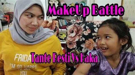 Make Up Battle Kaka Gwen Vs Tante Resty Youtube