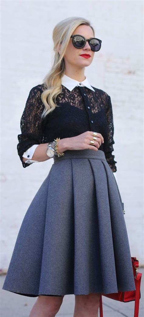 elegante kleidung mit schwarzer bluse look fashion trendy fashion fashion beauty fashion