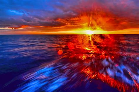 Free Images Sea Ocean Horizon Sunrise Sunset Sunlight Wave