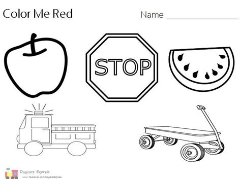 Color Red Coloring Page At Free Printable Colorings