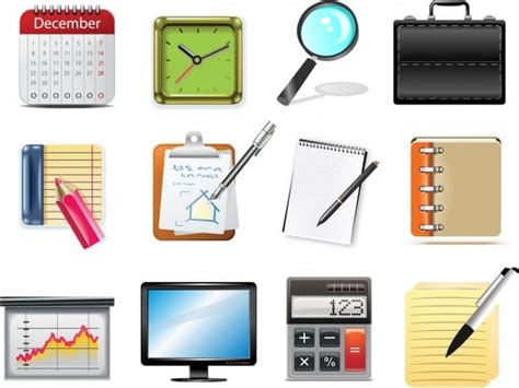 Office Icons Ai Eps Vector Uidownload