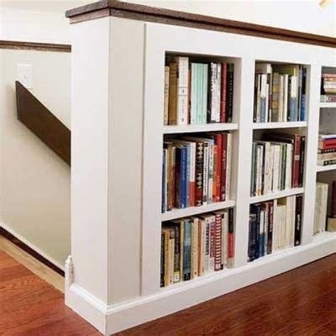 This is another option for your staircase. 53 Built-In Bookshelves Ideas For Your Home - DigsDigs