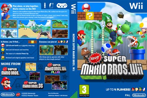 Newer Super Mario Bros Wii Wii Box Art Cover By Chronova