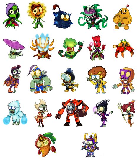 Plants vs Zombies Heroes Characters by JustinC1234 on DeviantArt