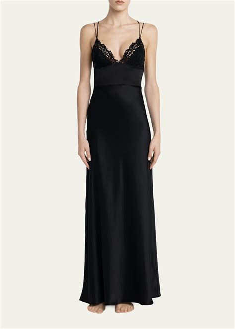 La Perla Embellished Silk Nightgown Bergdorf Goodman