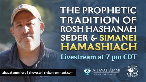The Prophetic Tradition Of Rosh Hashanah And Simanei Hamashiach Youtube