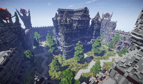 Epic Evil Themed Medieval Faction Spawn Minecraft Map
