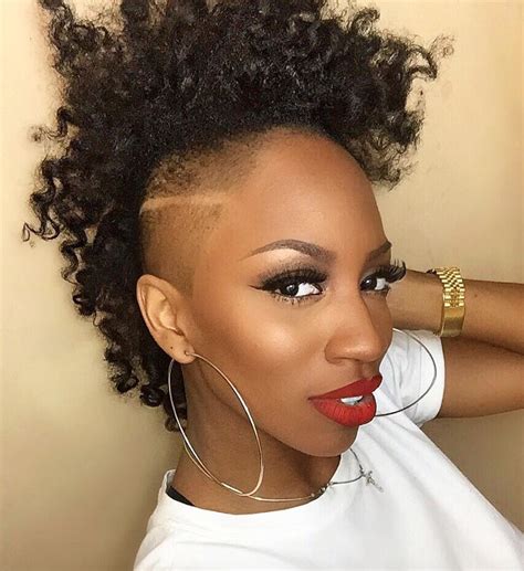 These mohawk hairstyles for black women should give you a good idea. Edgy mohawk @thefashionistis - https ...