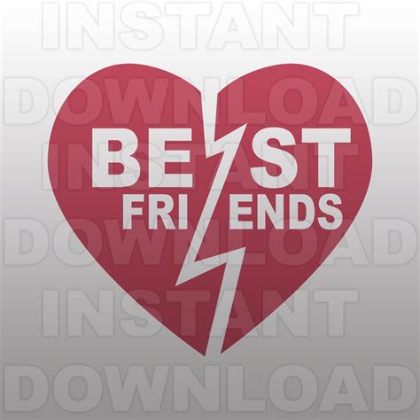 Free Best Friends Heart Svg Free 873 Svg Png Eps Dxf File