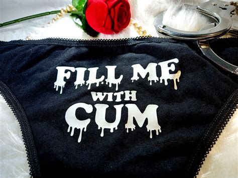 Fill Me With Cum Ladies Thong Slave Knickers Panties Sexy Rude Slut Cgl Ddlg Sex Ebay