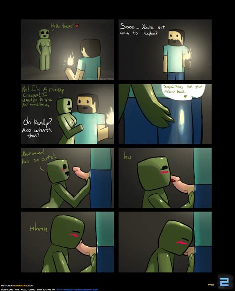 Rule 34 Character Comic Commission Creeper Minecraft Minecraft