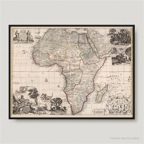 1711 Africa 18th Century Antique Map Of Africa Old Map Of Etsy Uk