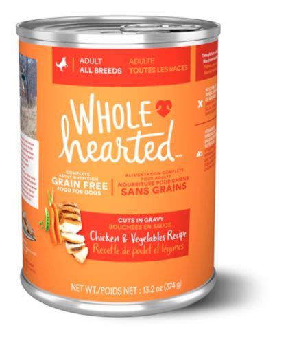 Wholehearted grain free limited ingredient salmon recipe dry dog food for all life stages and breeds, 22 lbs. WholeHearted Grain Free Adult Wet Dog Food, Chicken ...
