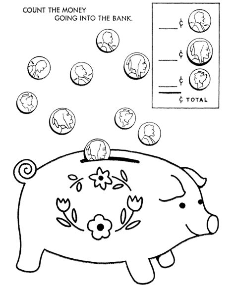 Choose your favorite coloring page and print on our website for free. Money Color Pages - Coloring Home