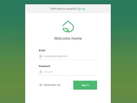 Agent Login Login Signin Account Form Field Button Minimal Login Form