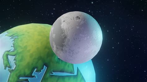 3d Model Earth And Moon 3d Model Vr Ar Low Poly Cgtrader