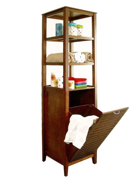 See more ideas about bathroom cabinets, linen cabinet, tall cabinet storage. Proman Spa Bath Tower with Hamper | Bathroom storage ...
