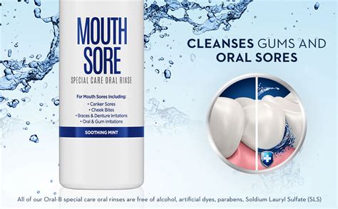Oral B Mouth Sore Mouthwash Special Care Oral Rinse 16 Fl Oz
