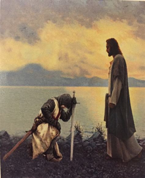 Knight Kneeling Before Christ SMOTJ Pinterest Knight Bible Hub