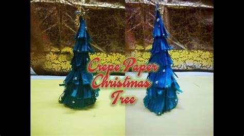 Crepe Paper Christmas Tree Very Easy And Beautiful Paper Christmas