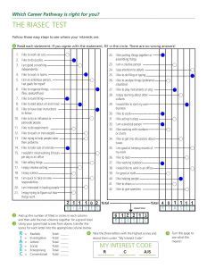 Riasec is also called john holland's six types of personality. Riasec Test Pdf | amulette