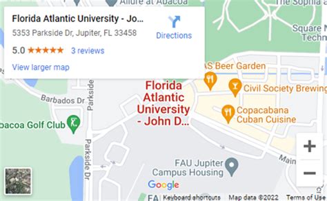 Fau Jupiter Campus Map