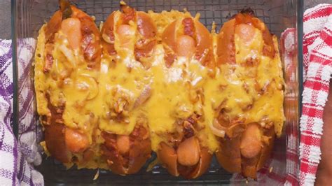 Loaded Hot Dog Cheese Melts Youtube