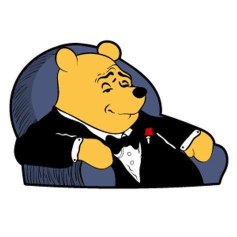 Tuxedo Winnie The Pooh Meme Sticker Sticker Mania