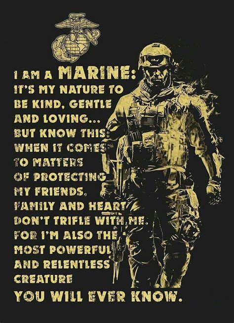An Image Of A Soldier With The Words I Am A Marine