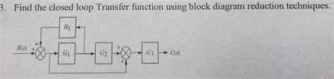 Solved 3 Find The Closed Loop Transfer Function Using Block