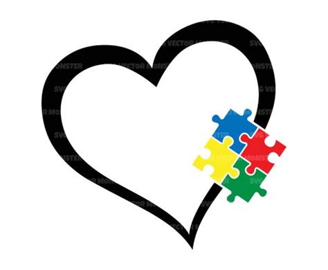 Scrapbooking Autism Awareness Svg Autism Puzzle Svg Puzzle Piece Svg
