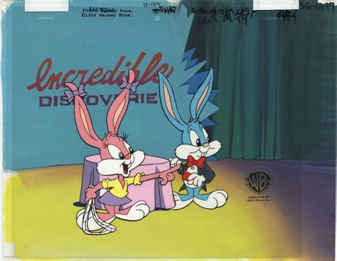 Tiny Toon Adventures Animation Cel Setup In Trent Cs Animation Cels