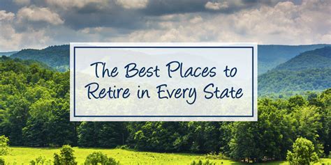 The Best Places To Retire In Every State