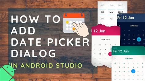 How To Add Date Picker Dialog In Android Studio Datepicker Dialog In