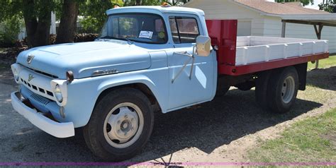 1957 Ford F600 Flatbed Truck In South Hutchinson Ks Item K6739 Sold