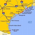 Best Beaches In Texas Gulf Coast Map
