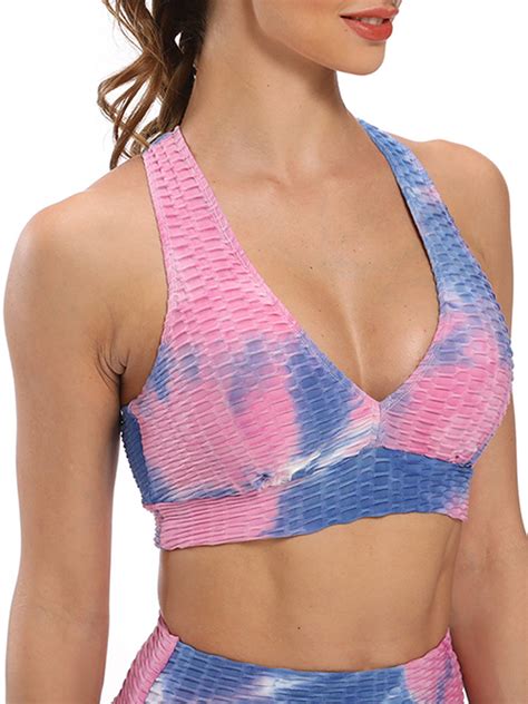 Dodoing Womens Pullover Style Sports Bra Ideal For Yoga Pilates Or Weight Trainingall Kinds