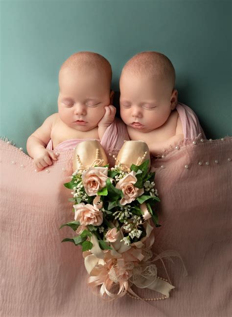 Newborn Pictures Of Premie Twin Girls Ct Newborn Photographer