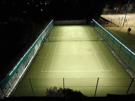 New Tennis Court Lighting For Leading London Club Etc Sports Surfaces