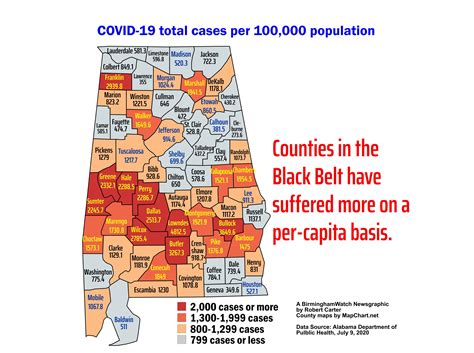 Black Belt Counties Rank Worst In Covid 19 Cases Per