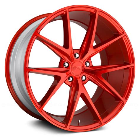 Niche® Misano Wheels Candy Red Rims