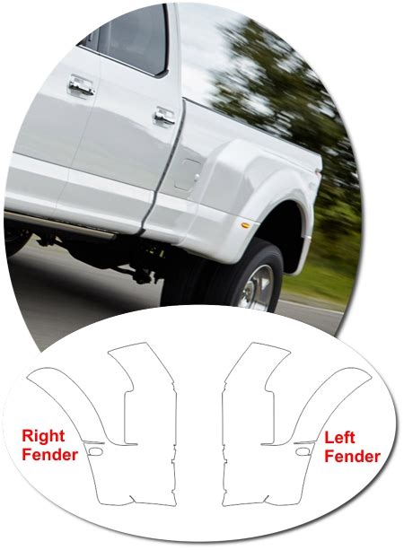 Ford Super Duty Invisigard Rear Dually Fender Front Protector Kit