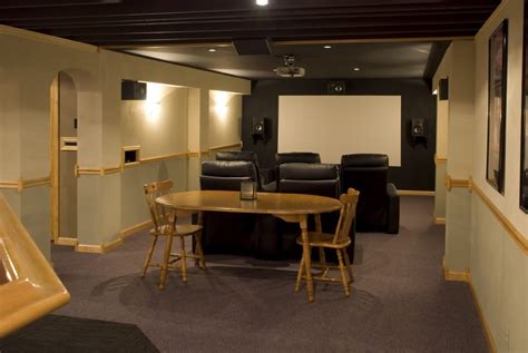 Black acoustic ceiling tile is a relatively inexpensive option for sound absorption. THEATER COMPLETED. | Basement ceiling painted, Basement ...