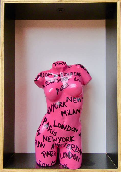 Pink Thing Of The Day Pink Mannequin Torso With Graffiti The Worley Gig