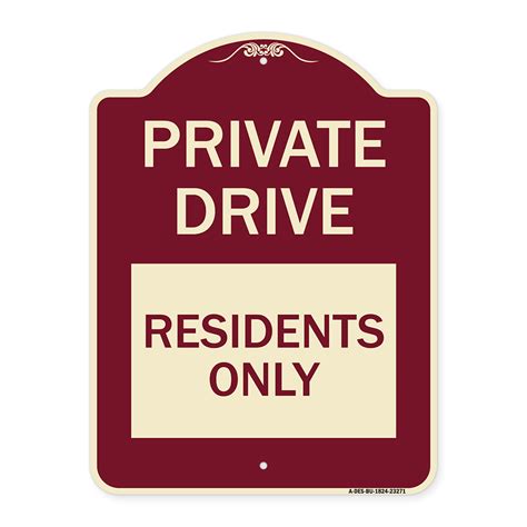 Signmission Designer Series Sign Private Drive Sign Private Drive
